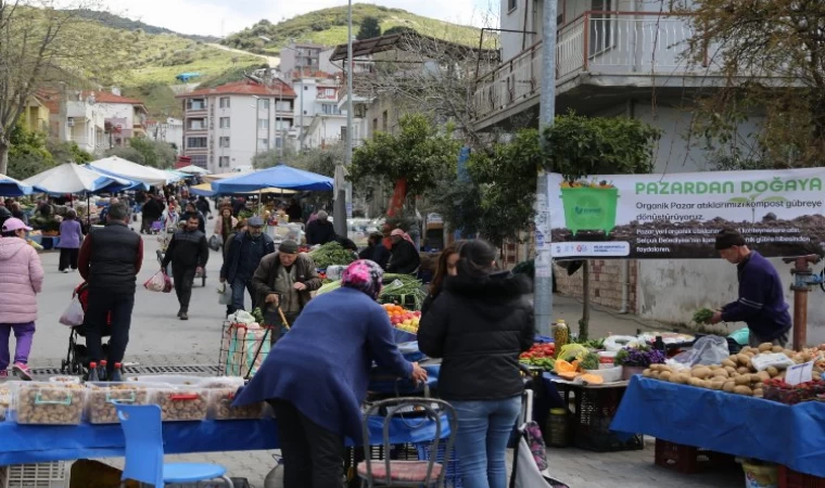 Efes Selçuk’ta pazar atıkları gübreye dönüşecek