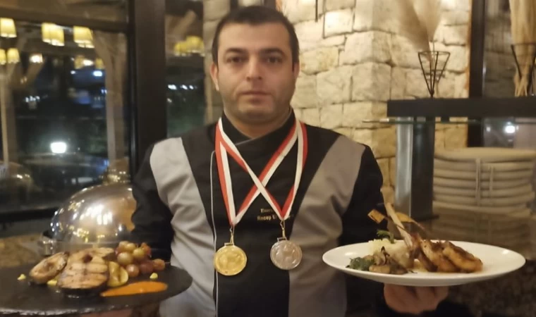 Uluslararası yarışmada Edirneli şef aşçıya çifte ödül